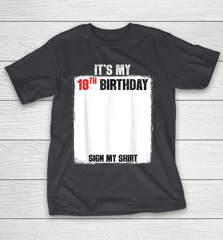 18th Birthday, Unique Signature Keepsake Shirts
