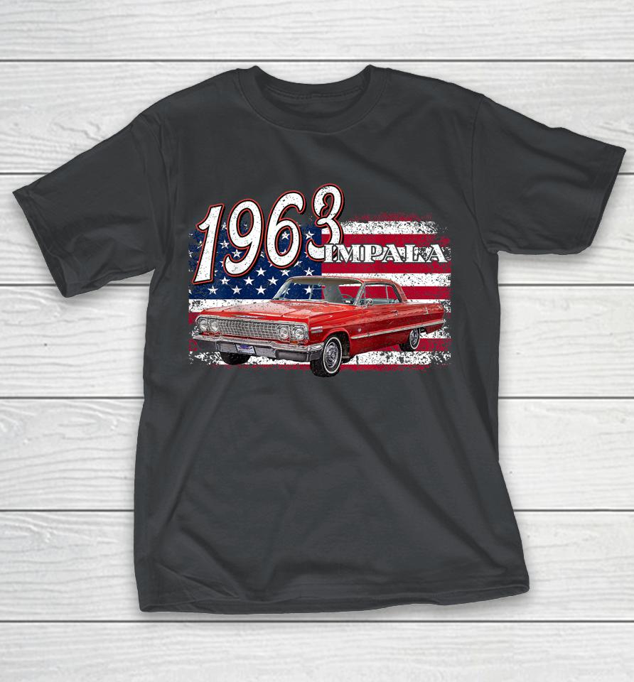 1963 63 Impala Lowrider Ss 4th Of July American Shirts
