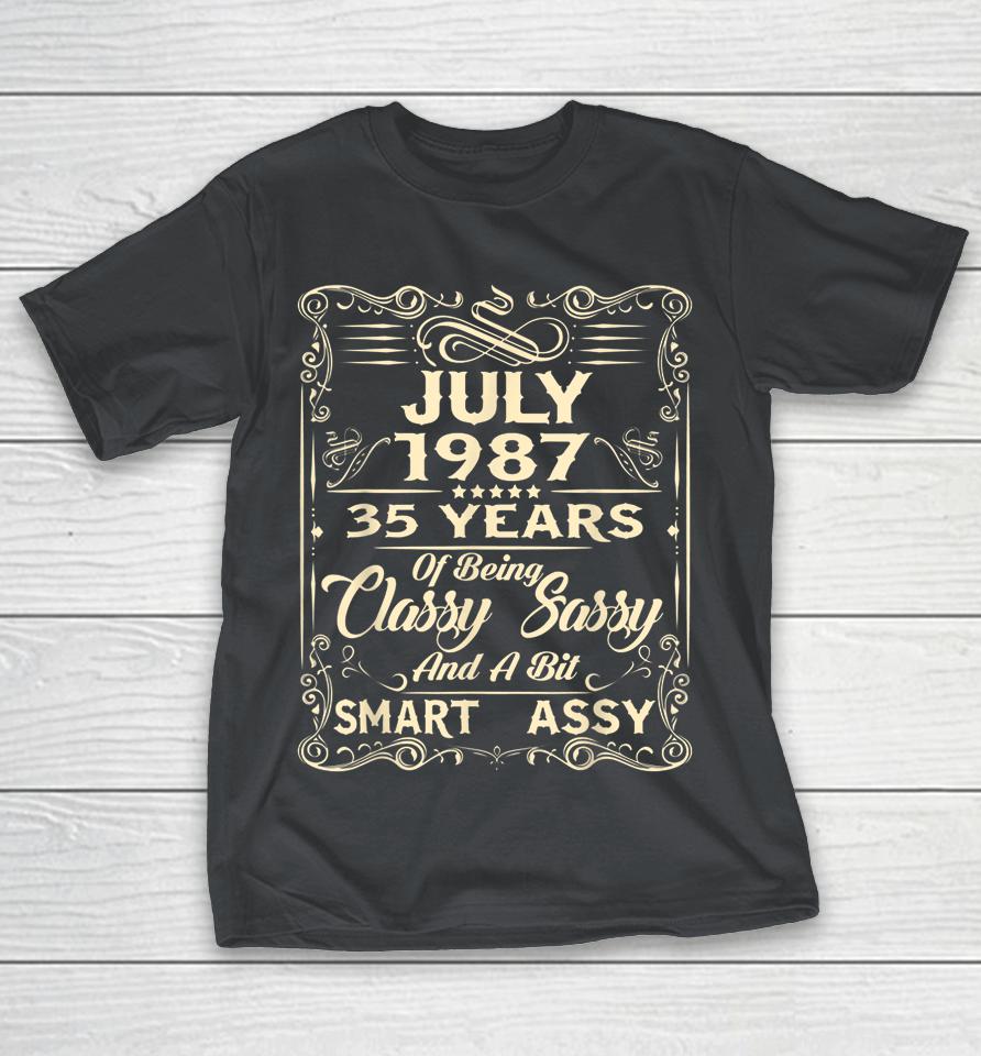 35th Birthday Gifts For Her Him Who Were Born July 1987 Shirts