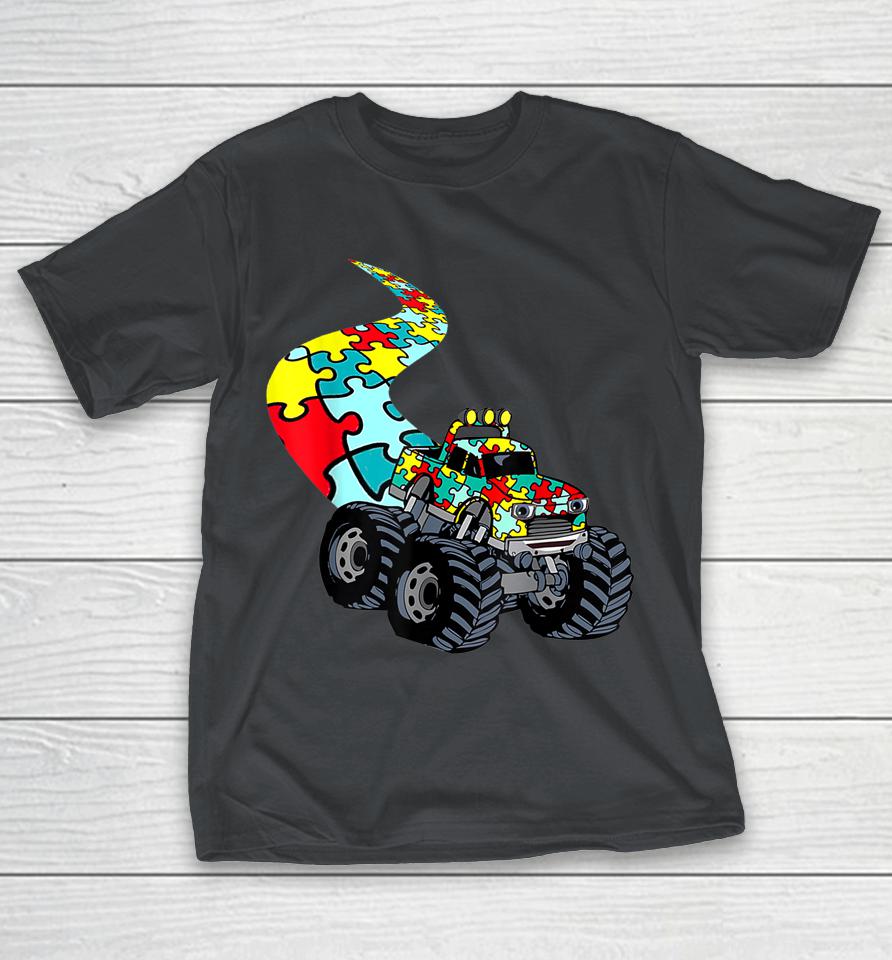 Autism Mega Truck Monster Autism Awareness Shirts