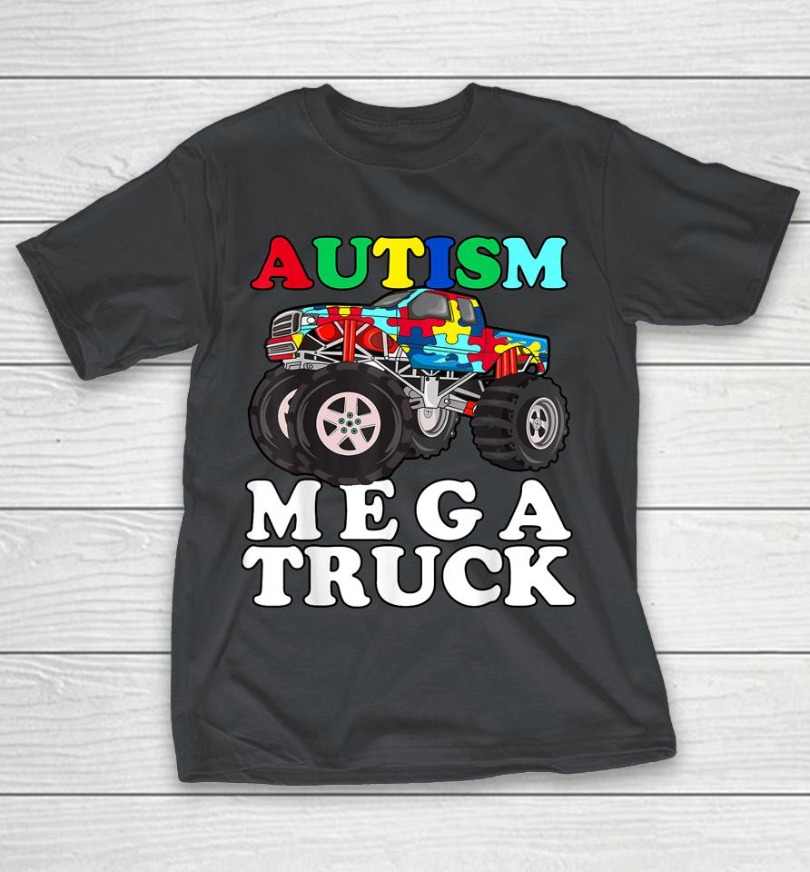 Autism Mega Truck Shirt Kids Monster Truck Shirts