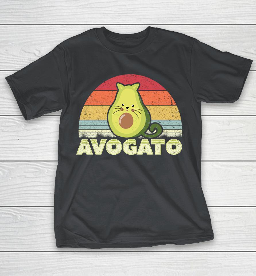 Avogato Retro Cat Avocado Cinco De Mayo Shirts