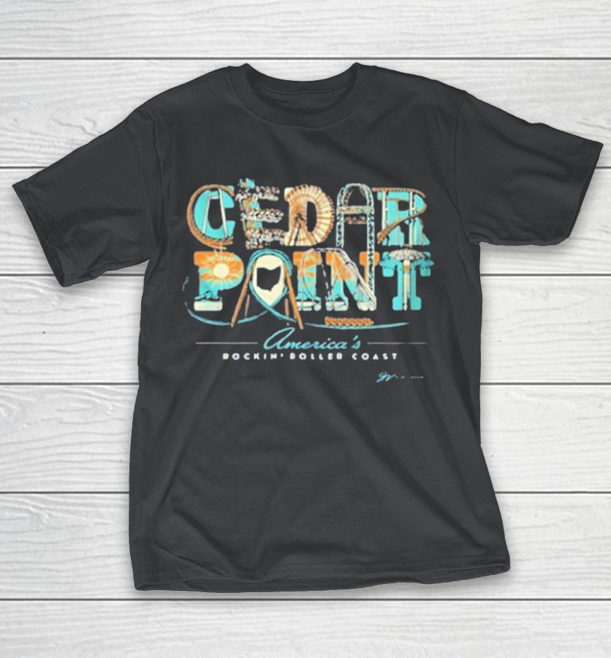 Cedar Point America’s Rockin’ Roller Coast Collage Shirts