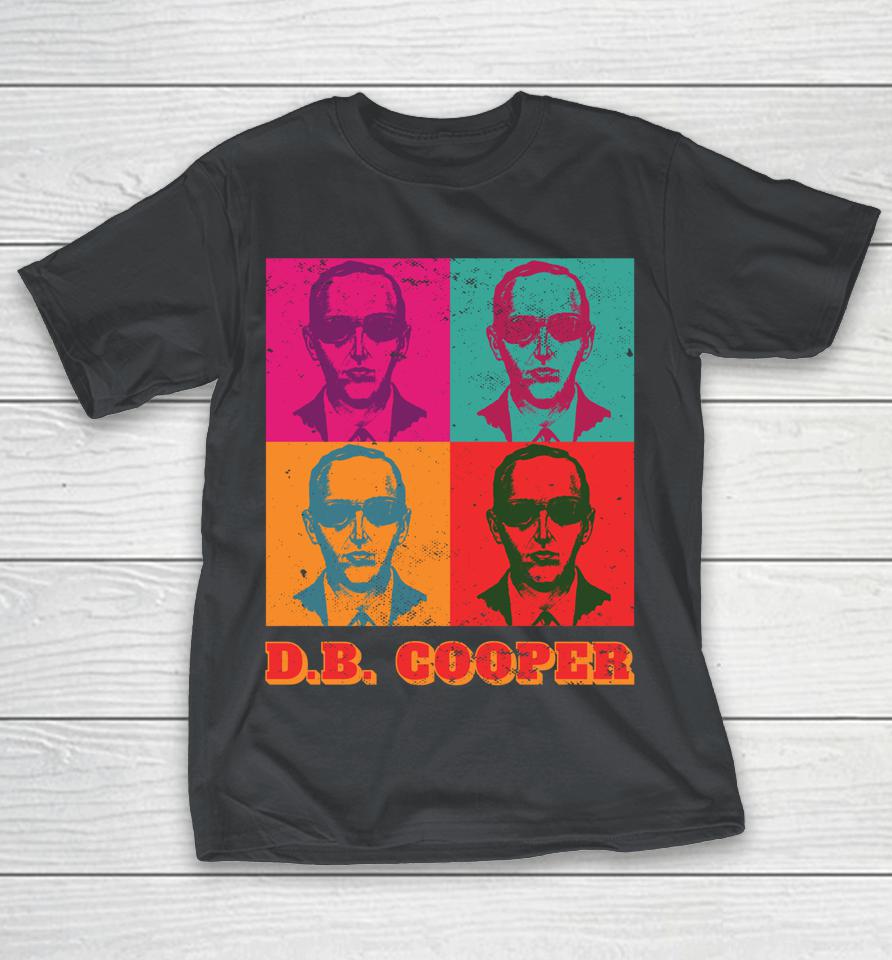 Cool As DB Cooper Pop Art 1971 Retro Skyjacking History Shirts