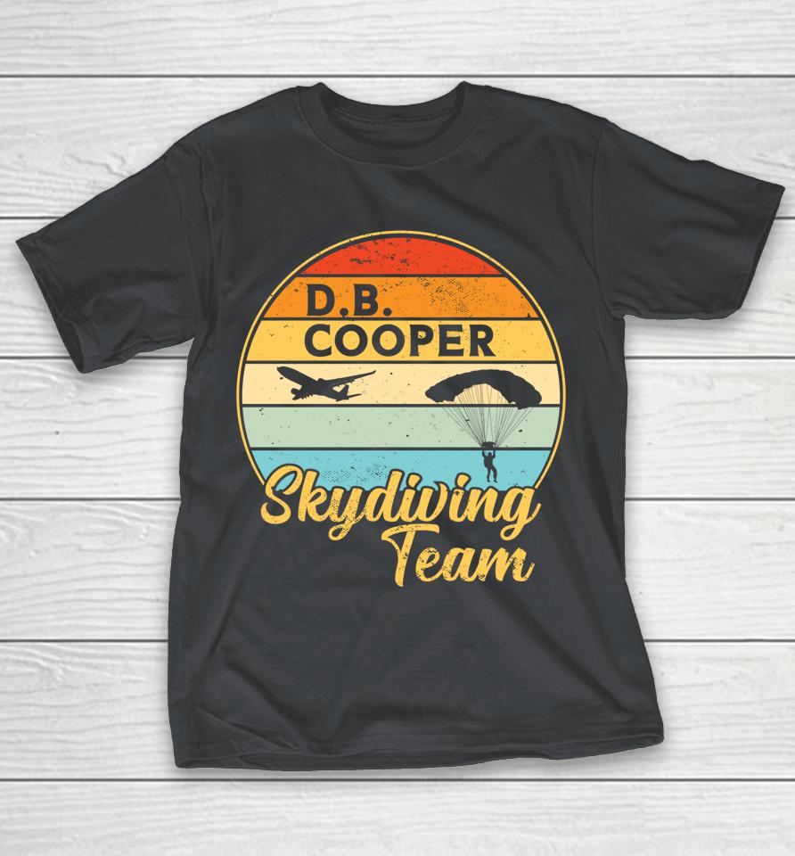 Db Cooper Skydiving Team 1971 Vintge Skyjacking History Shirts