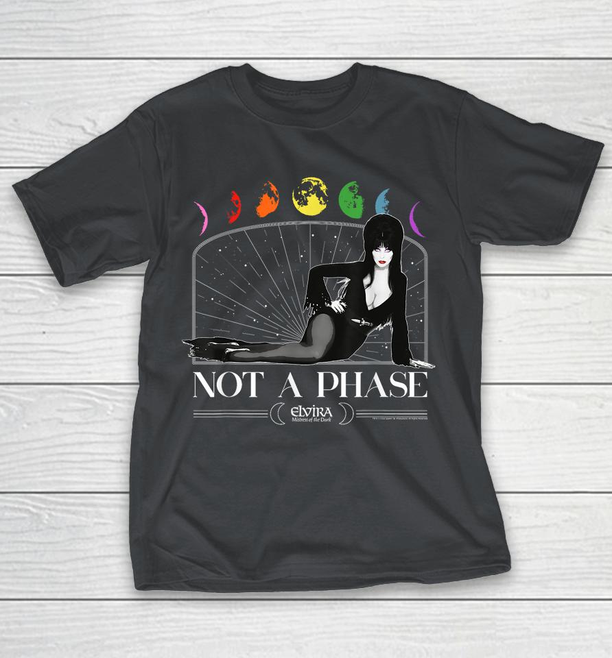 Elvira It's Not a Phase Pride Rainbow Moon Retro Shirts