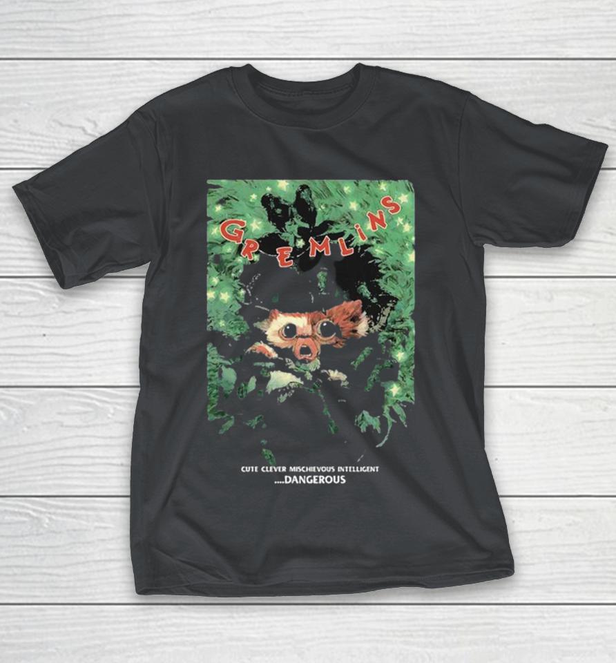 Gremlins Movie Featuring Gizmo Surrounded By Shadows Cute But Dangerous Horror Shirts