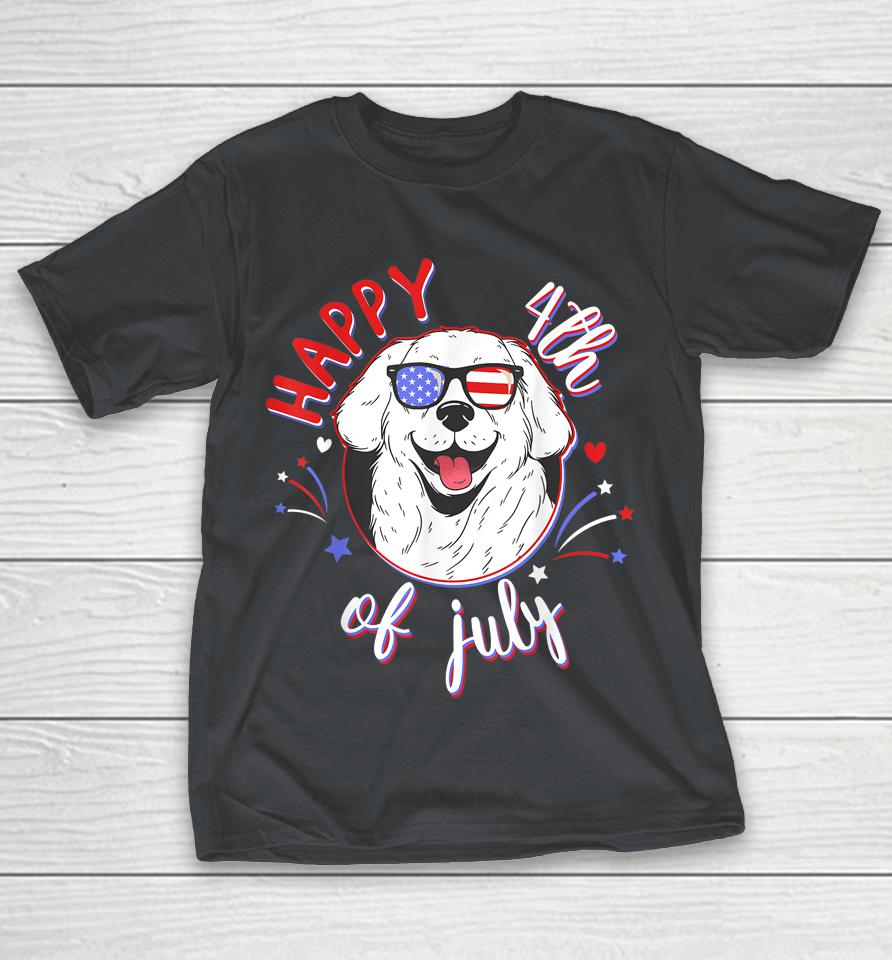 Happy 4th Of July Dog Labrador Adorable Firework Pet Lab Shirts