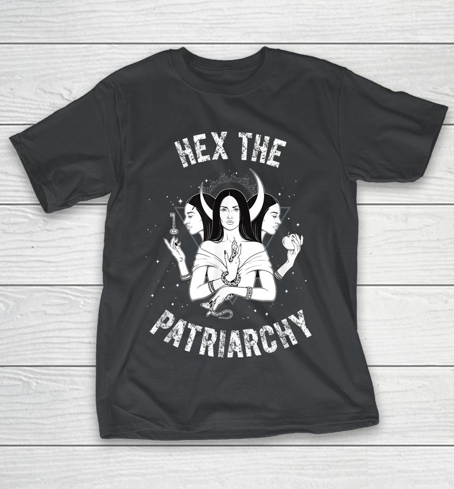 Hex The Patriarchy Hecate Triple Moon Goddess Feminist Shirts