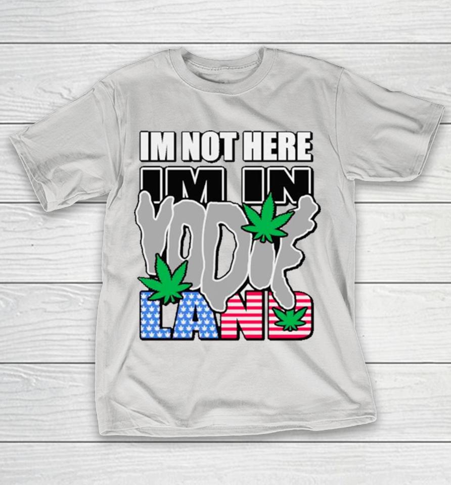 I’m not here I’m in weed USA flag Shirts