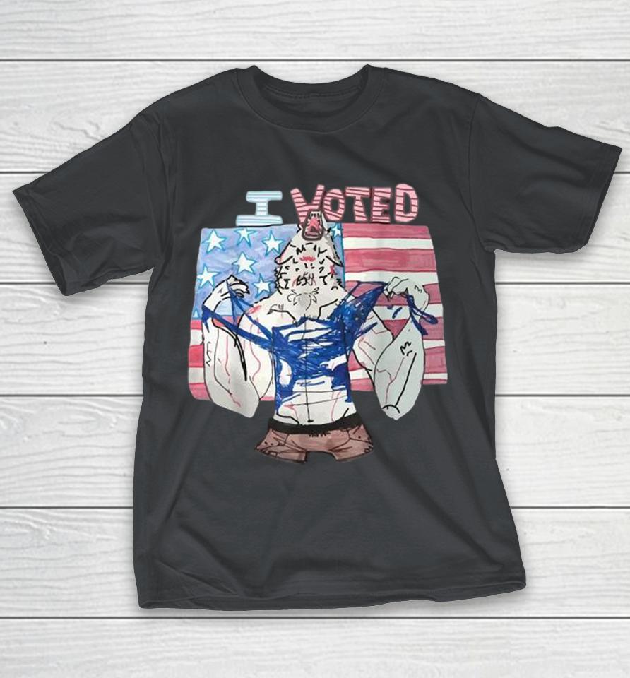 In Michigan Unhinged Werewolf I Voted 2024 Shirts