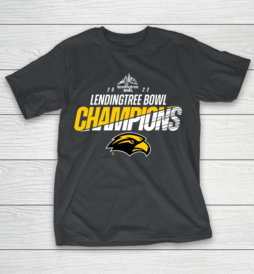 NCAA Black Southern Miss 2022 Lendingtree Bowl Champion Shirts