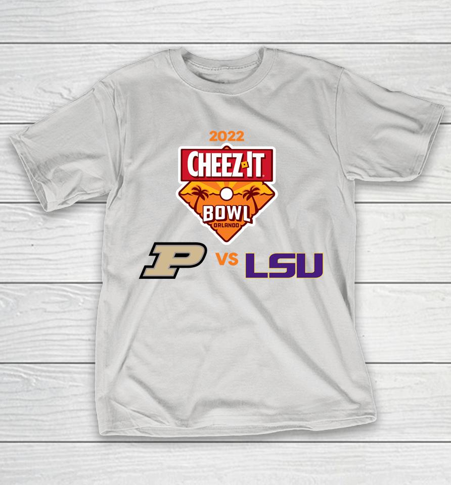 NCAA Purdue Vs Lsu CheezIt Bowl 2022 Matchup Shirts YummyTee