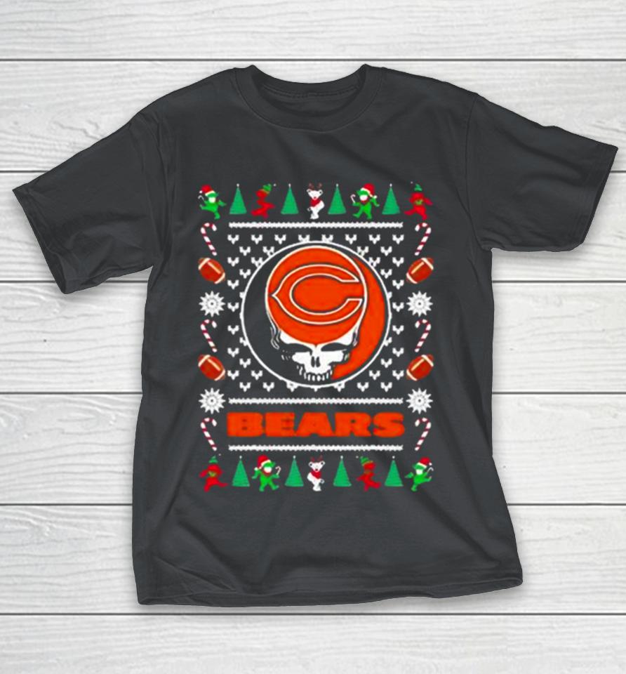 NFL Chicago Bears Grateful Dead Ugly Christmas Shirts