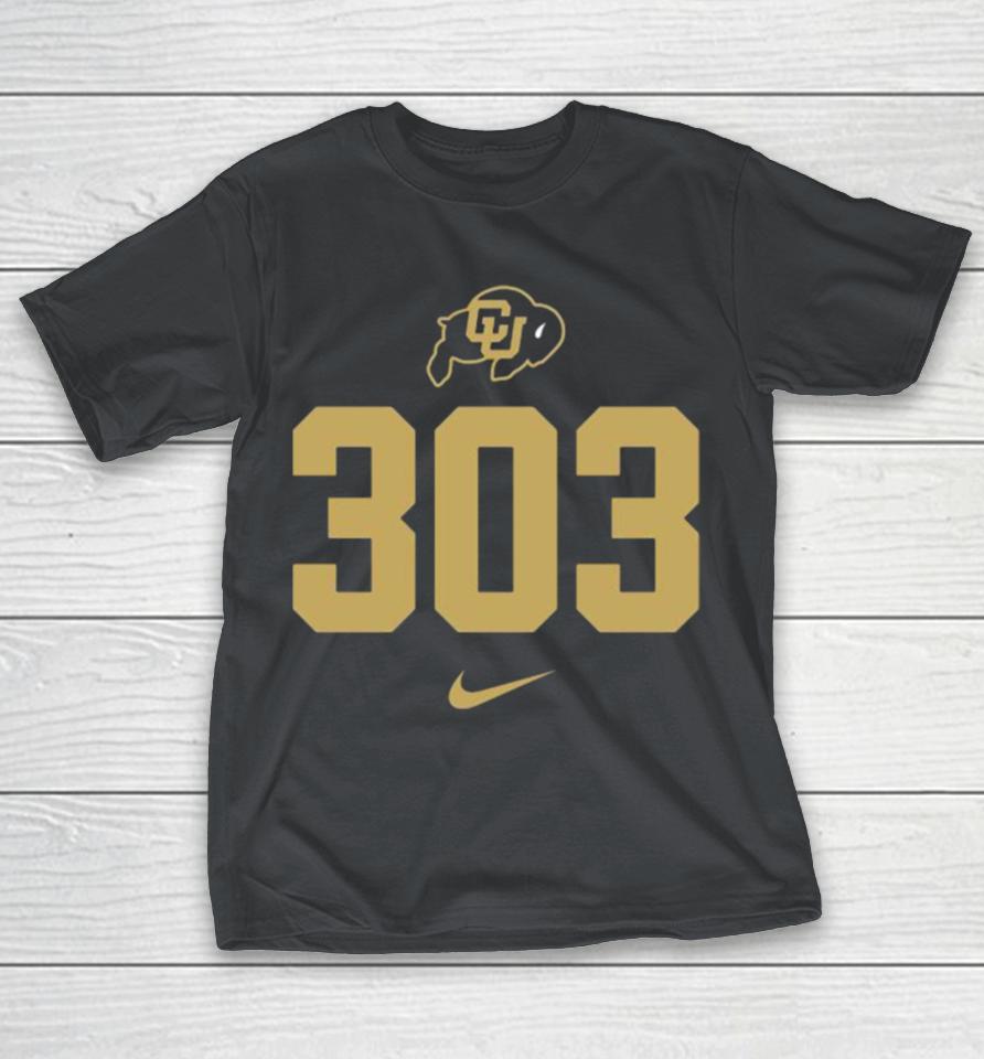 Nike Men’s Colorado Buffaloes Black 303 Area Code Shirts