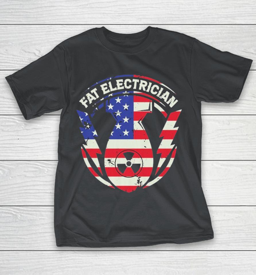 Official The Fat Electrician ‘Merica Boom USA Flag Shirts