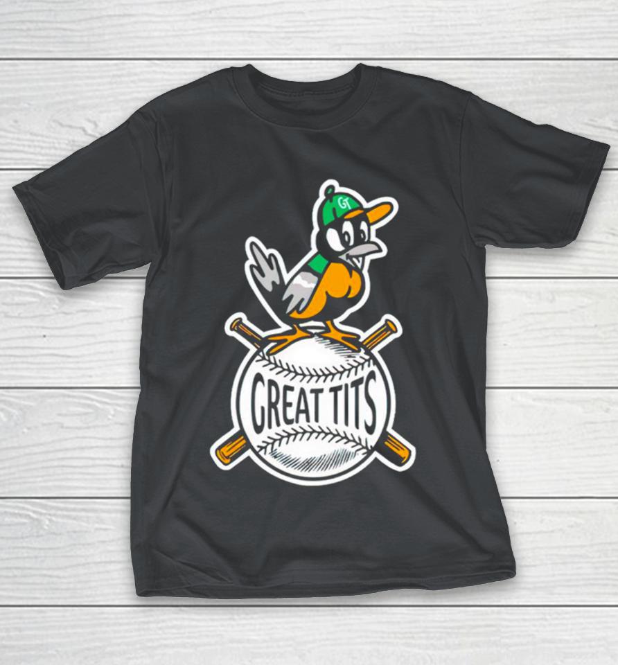 reat tits baseball bird Shirts