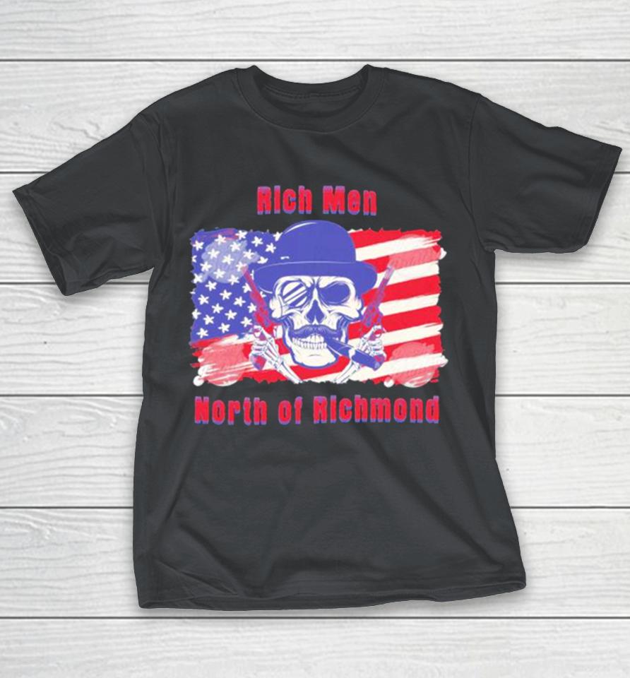 Skull Guns Rich Men North of Richmond American Flag Shirts