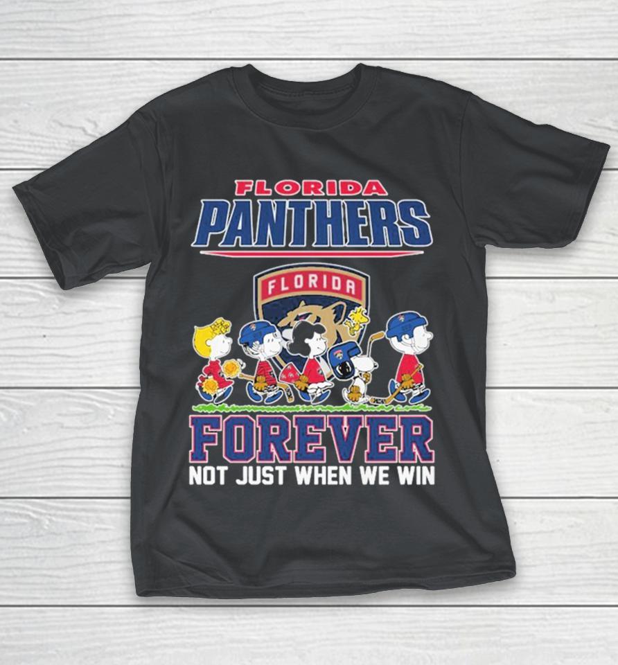 Snoopy The Peanuts Florida Panthers Forever Not Just When We Win Shirts