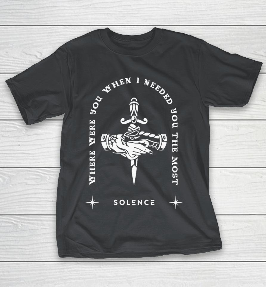Solence Where Were You When I Needed You The Most Snake Hand Knife Shirts