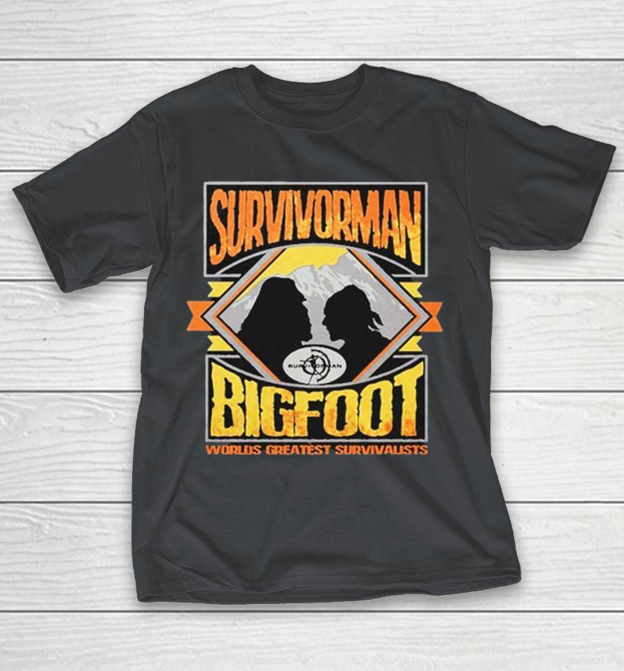 Survivorman Bigfoot Worlds Greatest Survivalists Versus Shirts