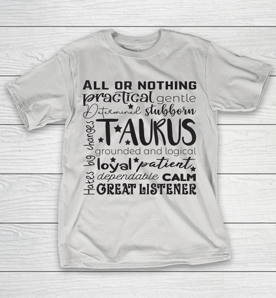 Taurus Zodiac Sign Birthday Gifts For Women Shirts
