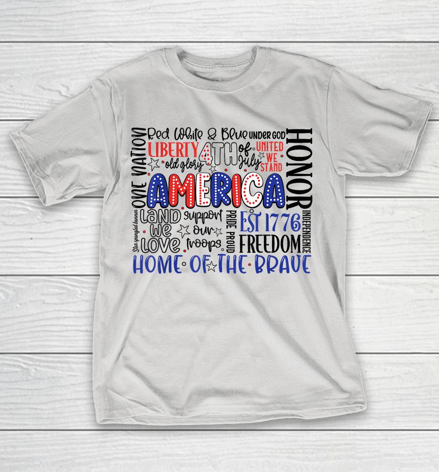 4th of July, America, Red, White & Blue 1776 Shirts