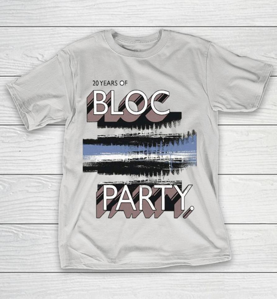 Bloc Party 20 Years Of Performing Silent Alarm And The Greatest Hits 2025 Tour Dates Shirts
