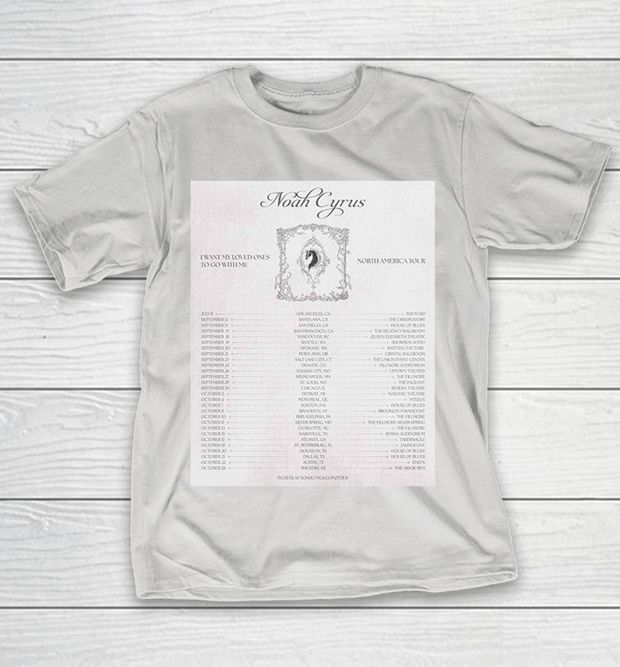 Noah Cyrus I Want My Loved Ones To Go With Me 2025 Tour Dates Concert Shirts