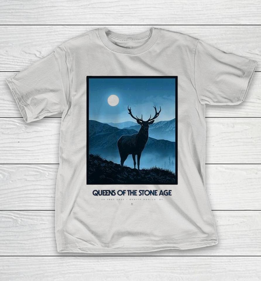 Queens Of The Stone Age Munich Germany Event At Zenith On July 25 2025 Deer Shirts