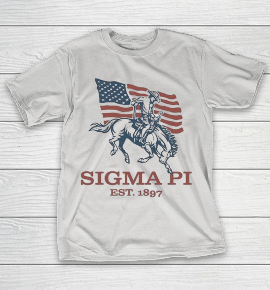 Sigma Pi American Est 1897 Flag 4th Of July Shirts